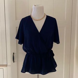 Blush j blue top